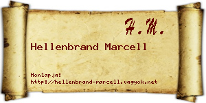 Hellenbrand Marcell névjegykártya